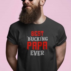 T-Shirt nera maglietta a tema papà in controtendenza
